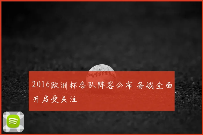 2016欧洲杯各队阵容公布 备战全面开启受关注
